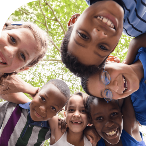 kids smiling in group